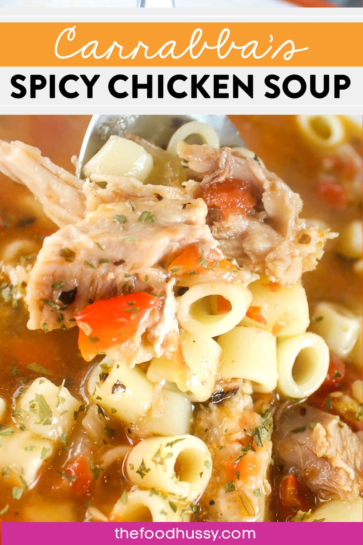 Carrabba's Spicy Chicken Soup is easily going down as my new go-to soup recipe! It's layered with flavors and oh-so comforting!!!! Plus - I used leftover rotisserie chicken to make it even quicker.  via @foodhussy