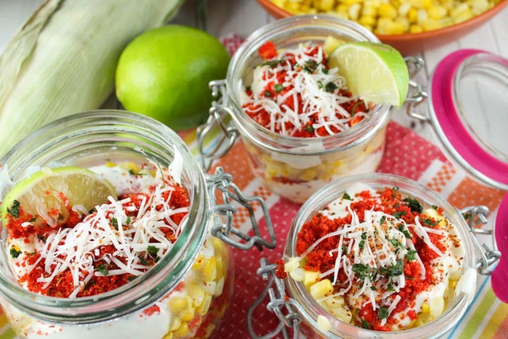 Elote (Mexican Corn) in a cup