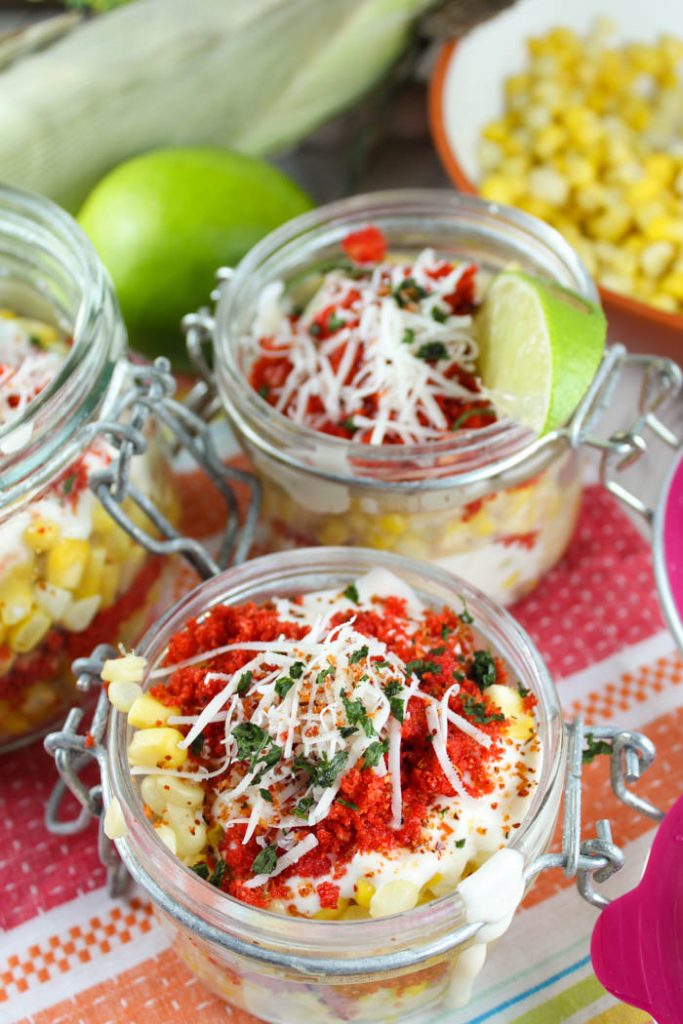 Elote (Mexican Corn) in a cup