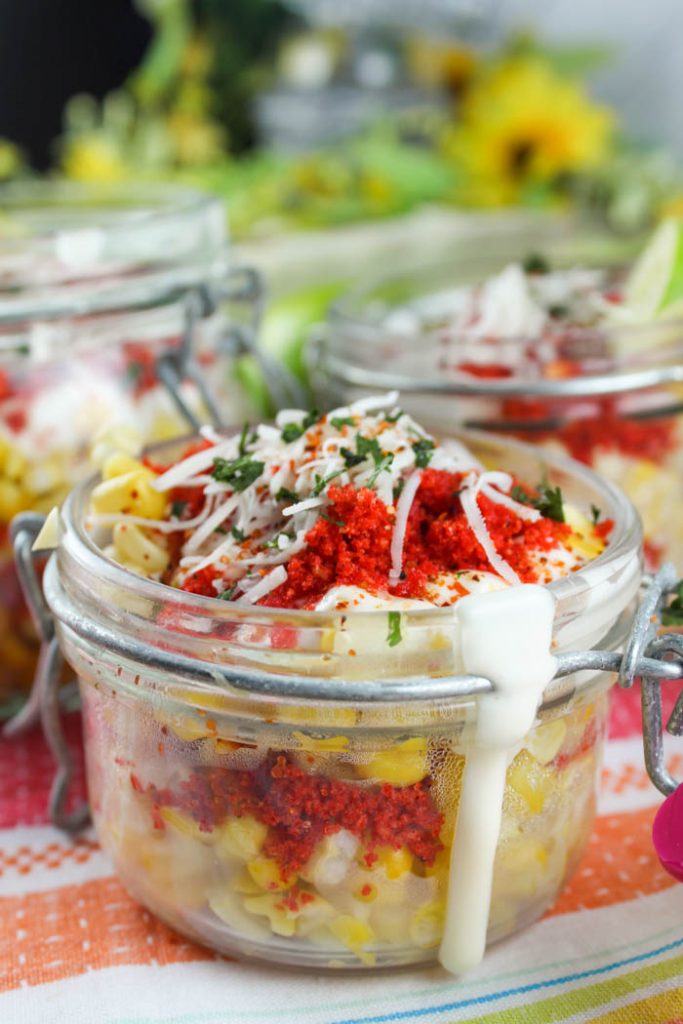 Elote (Mexican Corn) in a cup