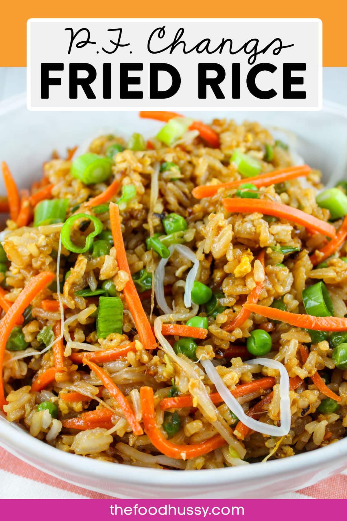 PF Chang's Fried Rice is a huge favorite among my friends and I!! It’s really pretty easy to make and ready in less than 30 minutes and you can add chicken to it to make it a meal.
 via @foodhussy