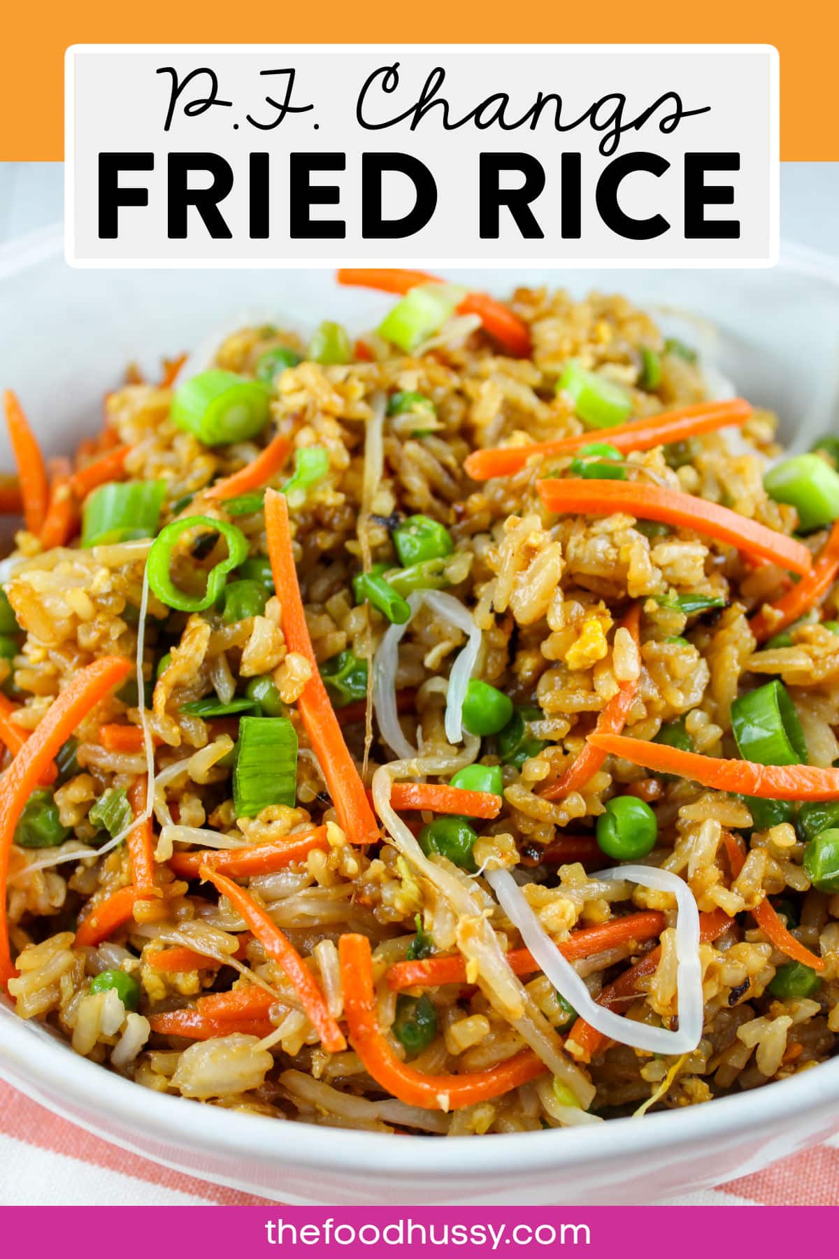 PF Chang's Fried Rice is a huge favorite among my friends and I!! It’s really pretty easy to make and ready in less than 30 minutes and you can add chicken to it to make it a meal.
 via @foodhussy