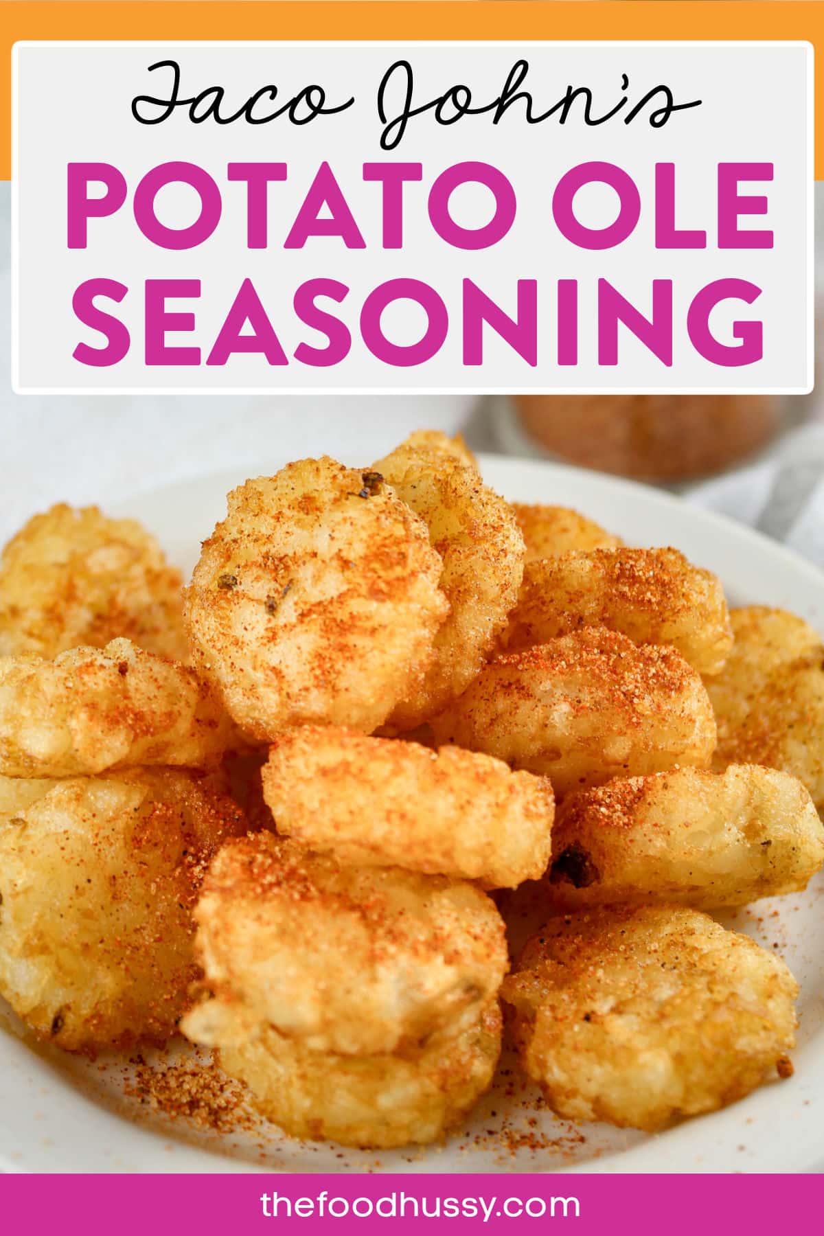 Taco Johns Potato Ole seasoning is a little spicy, a little salty and so delicious! This copycat recipe for the potato oles is spot on! via @foodhussy