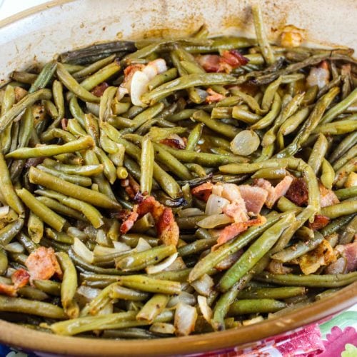 Smoked Green Beans with Bacon