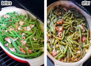 Smoked Green Beans with Bacon