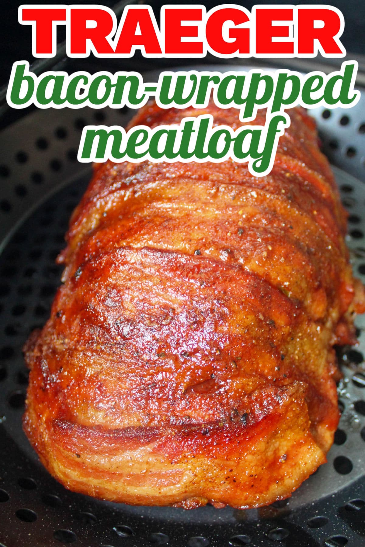 This Traeger Smoked Bacon-Wrapped Meatloaf is not your mommas meatloaf! It's juicy, smoky and there's no ketchup in sight! As with most things on smoker - set aside a couple of hours to make this - but it will be worth it!  via @foodhussy