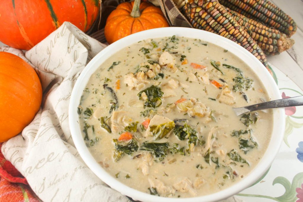 Creamy Autumn Chicken & Wild Rice Soup