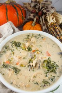 Creamy Autumn Chicken & Wild Rice Soup