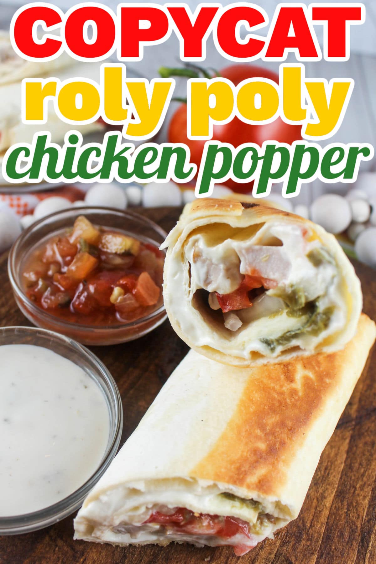 This Chicken Popper Wrap is my favorite lunchtime treat! Roly Poly was my favorite go-to stop for a healthy lunch. This wrap is filled with chicken, cream cheese, jalapenos and yummy veggies and you'll want to make it every day - especially because you're saving calories too!  via @foodhussy