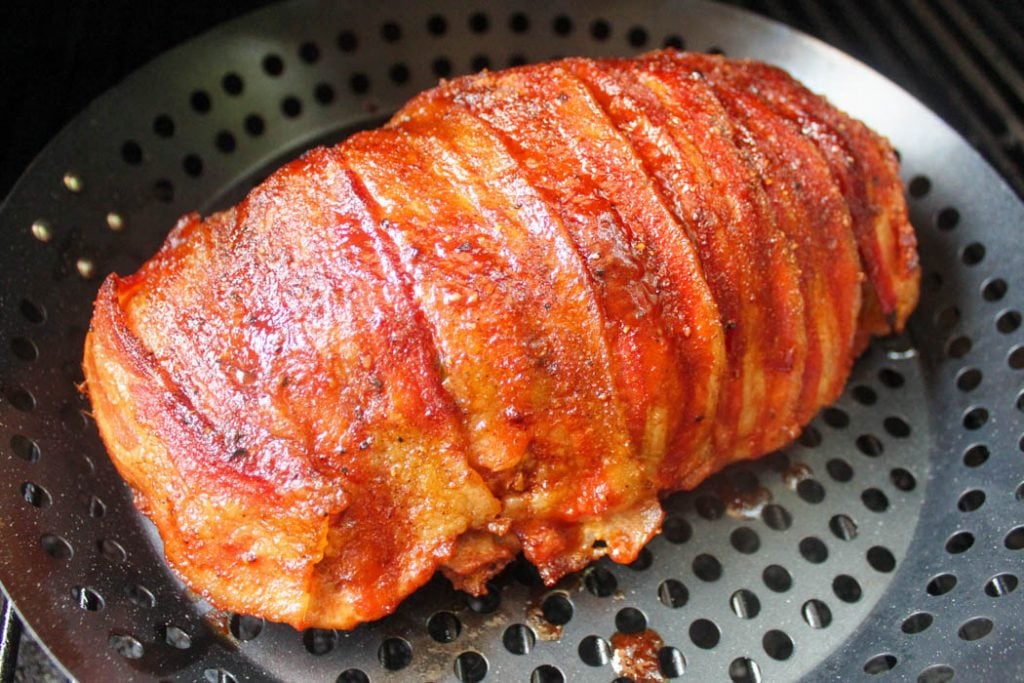 Traeger Smoked Bacon-Wrapped Meatloaf