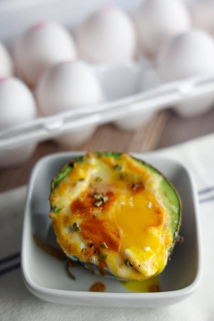 Air Fryer Avocado Eggs