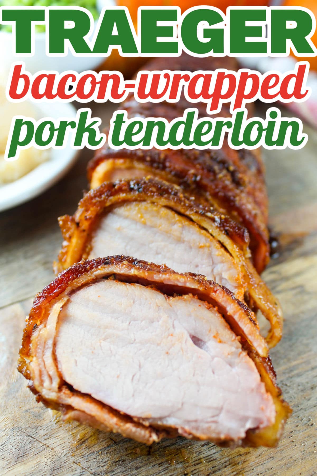 Making your Smoked Bacon-Wrapped Pork Tenderloin on the Traeger is the only way to go! You seal in all those juices and have this deliciously smokey flavor that permeates every bite! It's drool-worthy! via @foodhussy
