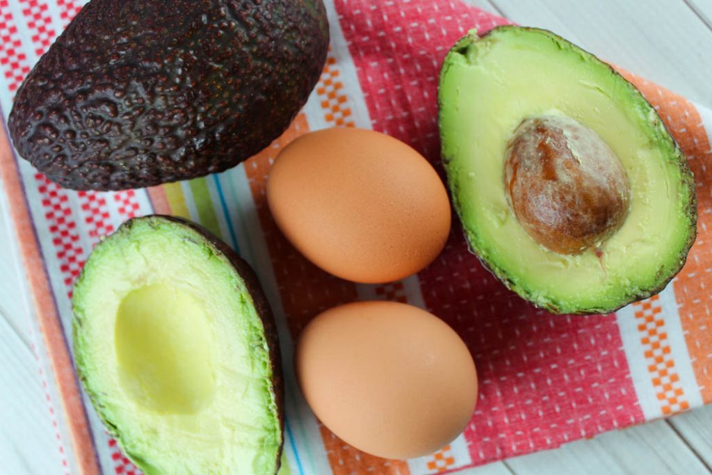 Air Fryer Avocado "Baked" Eggs