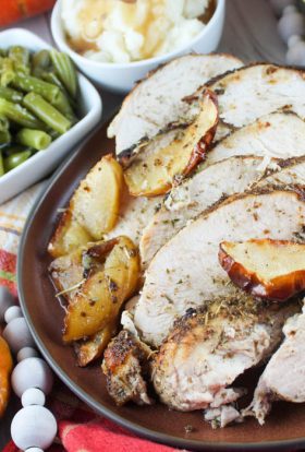 Air Fryer Turkey Breast with apple & sage