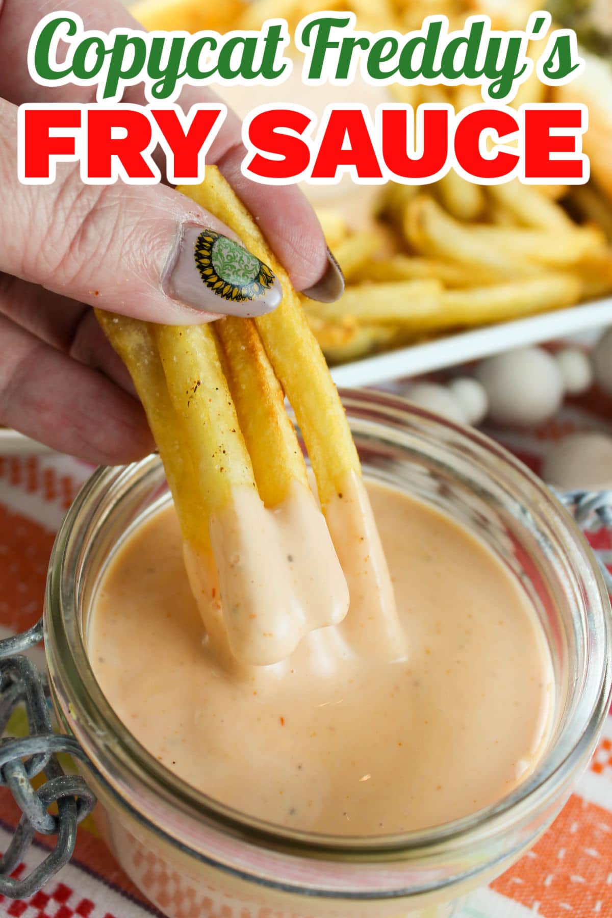 This Copycat Freddy's Fry Sauce is spot on and with only 4 ingredients - you'll be dippin fries in no time!  via @foodhussy