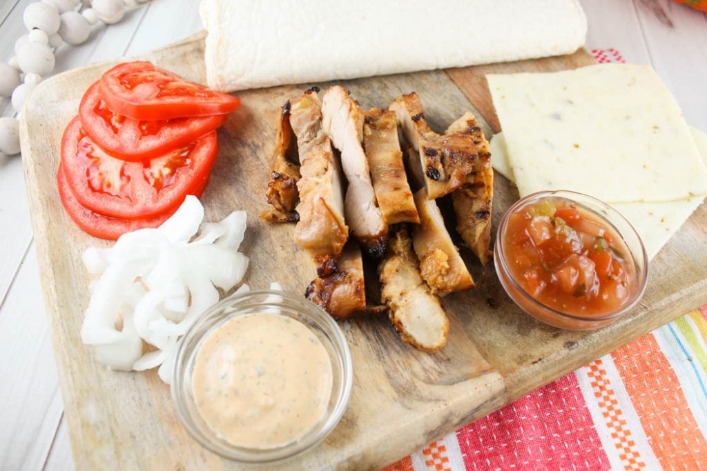 Copycat Santa Fe Chicken Wrap