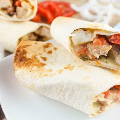 Copycat Santa Fe Chicken Wrap