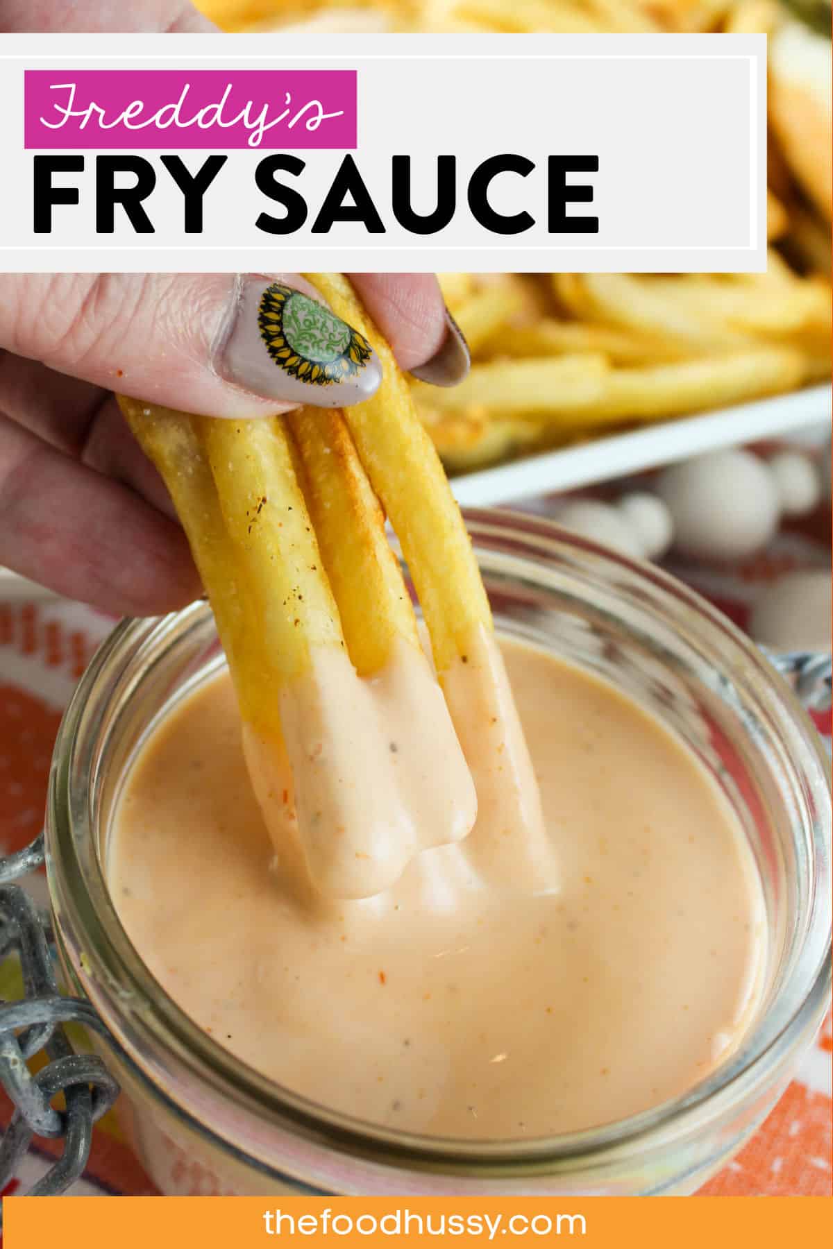 This copycat Freddy’s Fry Sauce is spot on and with only 4 ingredients - you'll be dippin fries in no time! Freddy’s Famous Fry Sauce offers a zippy twist on traditional ketchup and I promise you'll be making it all the time!  via @foodhussy