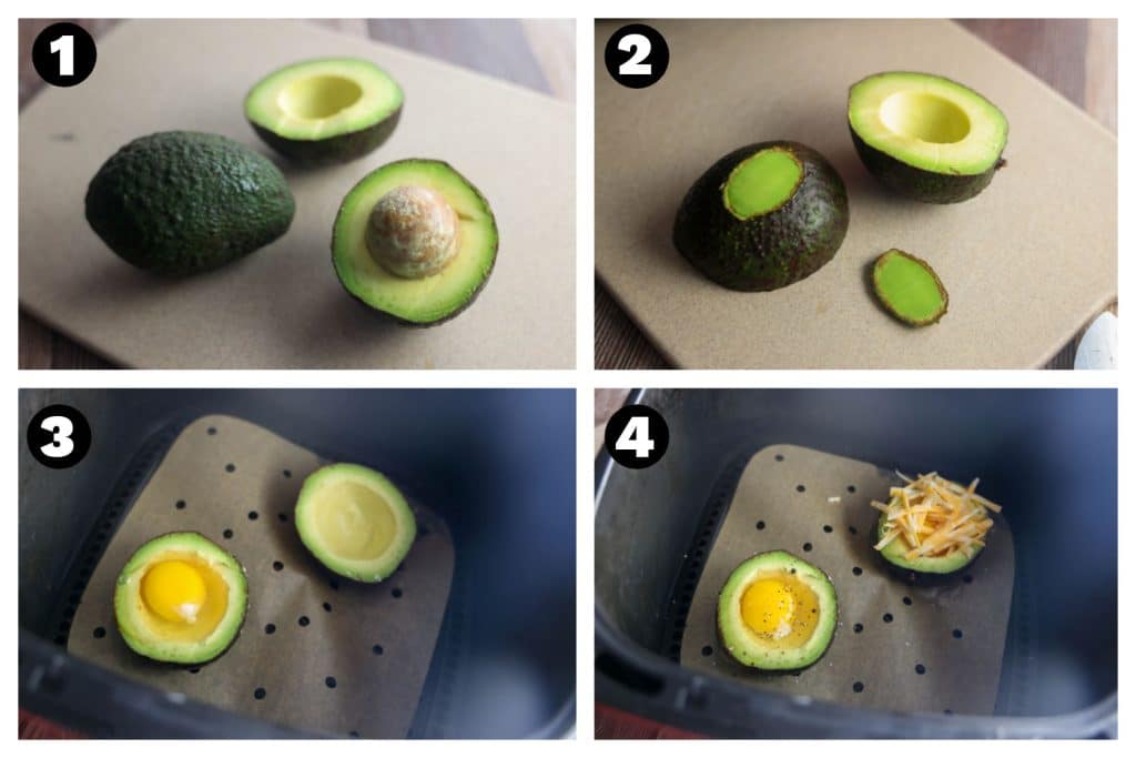 Air Fryer Avocado Eggs