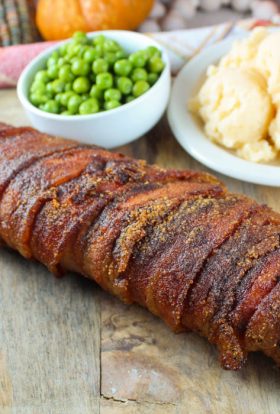 Traeger Smoked Bacon-Wrapped Pork Tenderloin