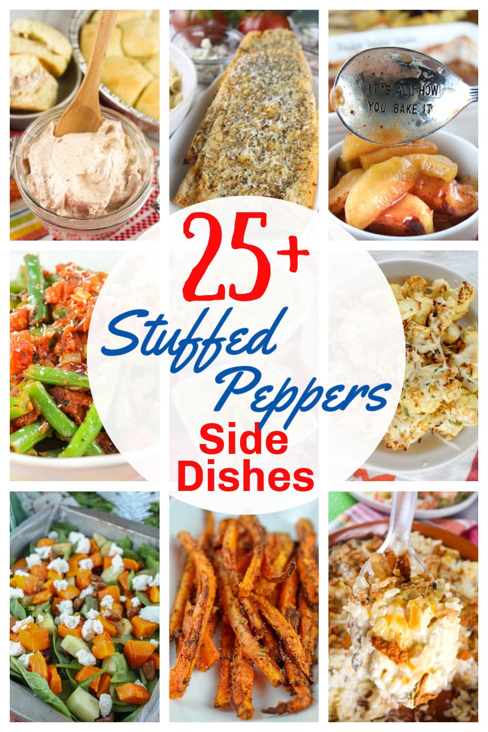 What goes with Stuffed Peppers? It's one of those dishes that sort of has everything - but it also looks a little bare on the plate by itself! So what are some ideas to serve with it? I've got 25+ side dish recipes that are a perfect fit for Stuffed Peppers including salads, carbs and veggies!  via @foodhussy