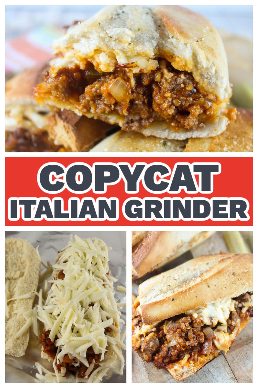 This Italian Grinder sandwich is crunchy, saucy, meaty and cheesy! After one bite, you'll  understand why I love it so much! The recipe is fairly simple - and the number one thing you need is a GOOD Italian sausage - that makes the recipe!  via @foodhussy