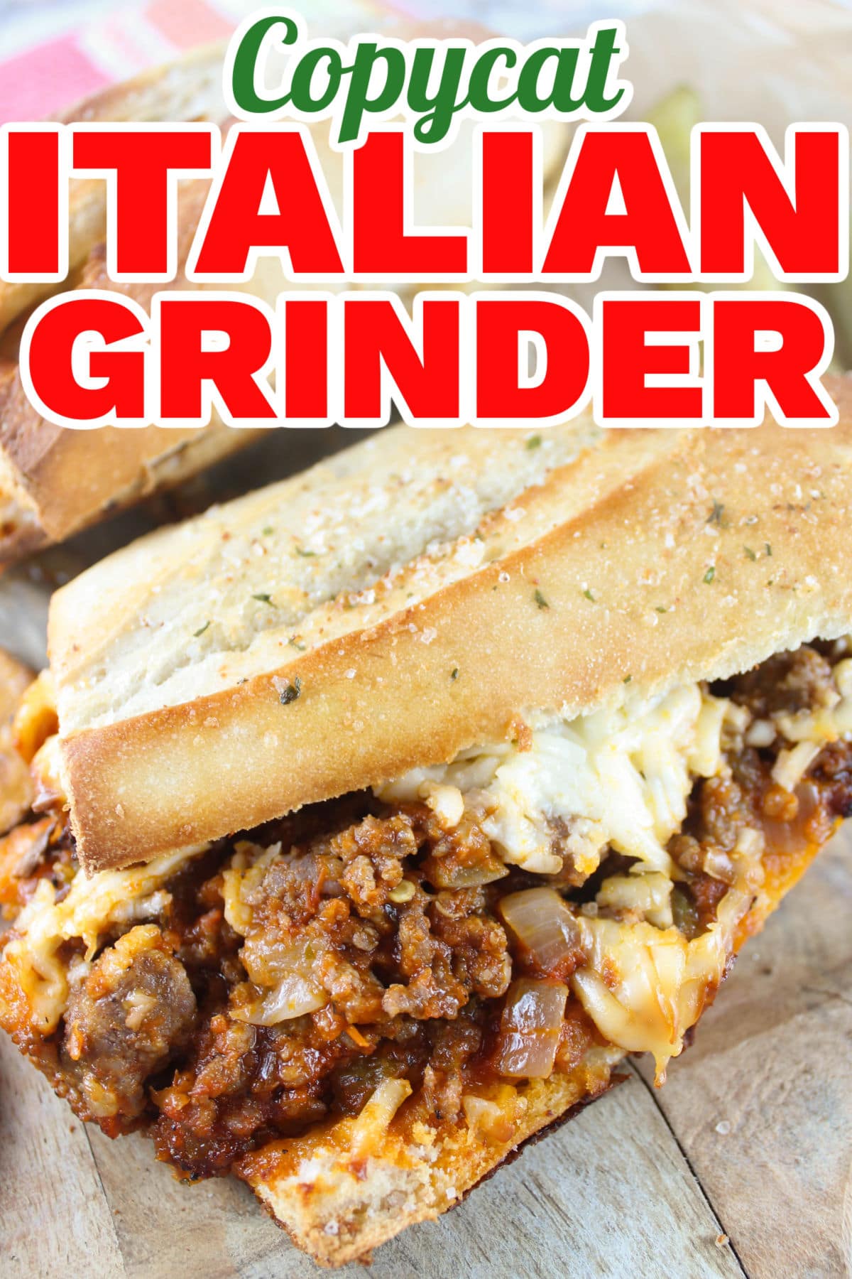 This Italian Grinder sandwich is crunchy, saucy, meaty and cheesy! After one bite, you'll  understand why I love it so much! The recipe is fairly simple - and the number one thing you need is a GOOD Italian sausage - that makes the recipe!  via @foodhussy