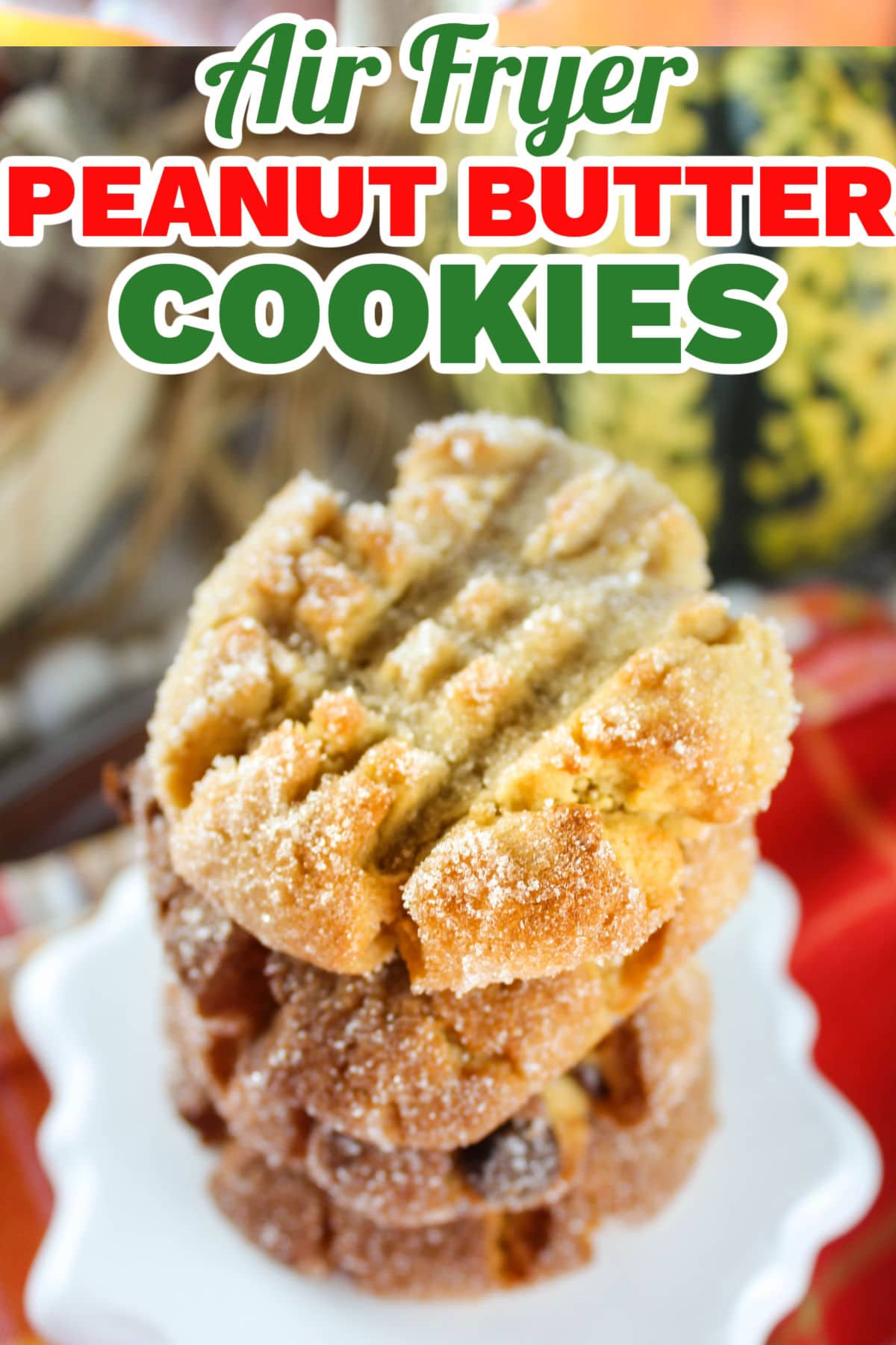 Air Fryer Peanut Butter Cookies take my favorite cookie and get it done even quicker! They're just as delicious as you'd think! Peanut butter cookies have always been my favorite - and I doubled up the peanut butter - and don't forget to roll them in sugar! That was my Grandma's final touch! via @foodhussy