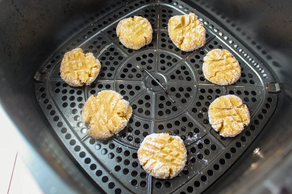 Air Fryer Peanut Butter Cookies