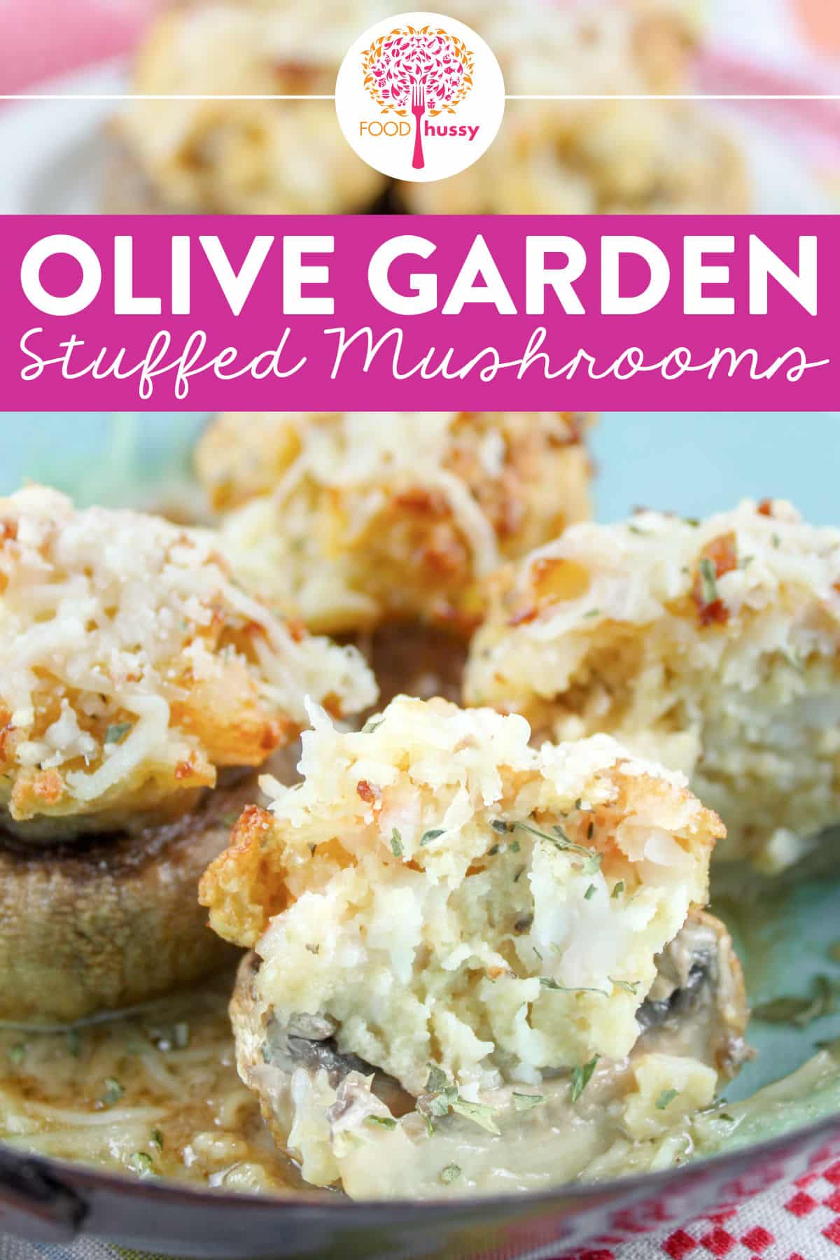 Olive Garden Stuffed Mushrooms are one of their most popular appetizers and surprisingly easy to make at home! These delightful bites are stuffed with shrimp & scallops, cheese and breadcrumbs and is the perfect appetizer for a date night! via @foodhussy
