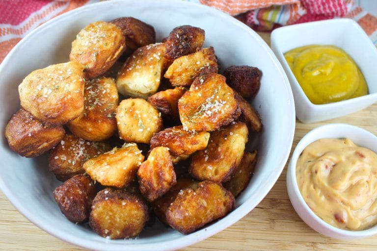 Air Fryer Soft Pretzel Bites