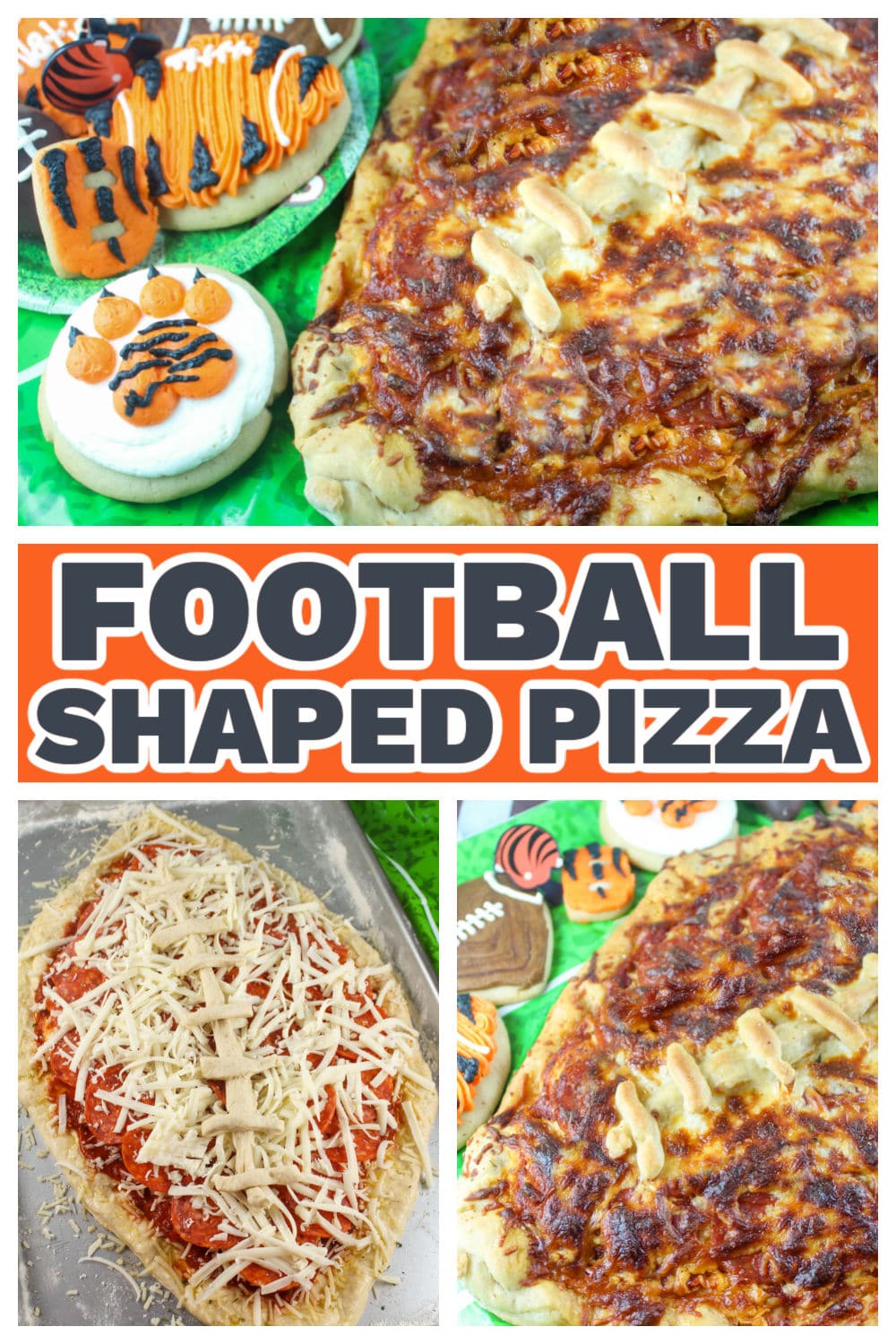 Pizza is great. But have you ever tried football shaped pizza? Learn how to make this simple yet delicious snack with our step by step instructions. via @foodhussy