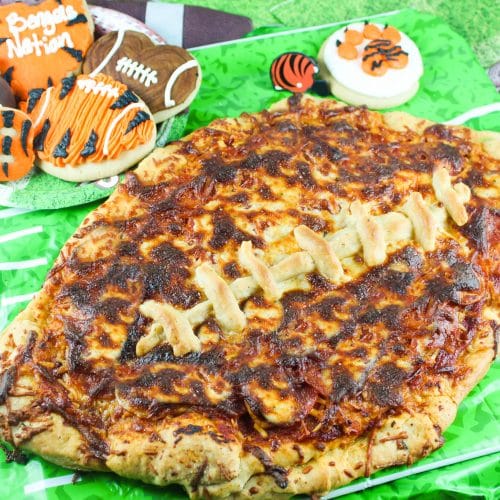 Football Shaped Pizza