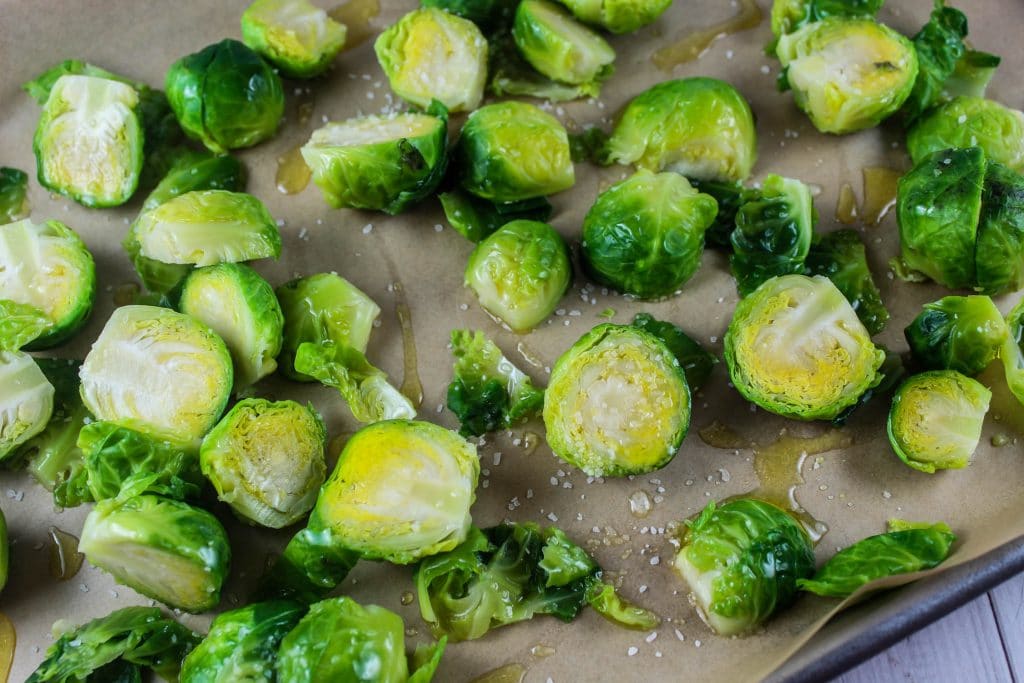 blanched brussels sprouts