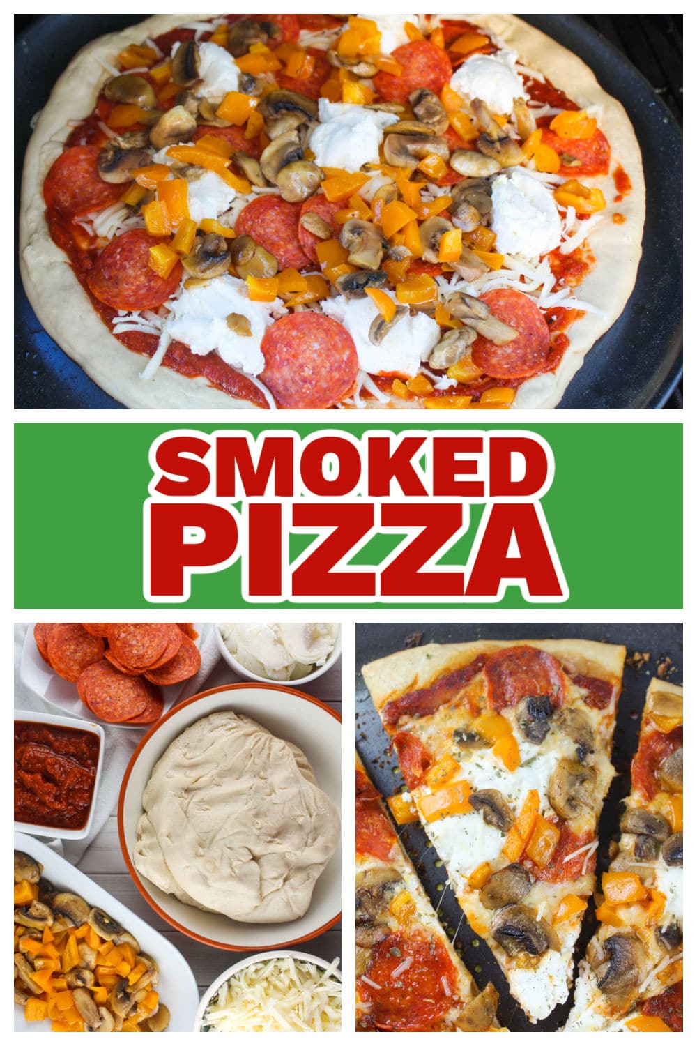 Making pizza on your smoker is really easy and I think the best part is the crust! You'll have the best baked and crispiest crust!  via @foodhussy
