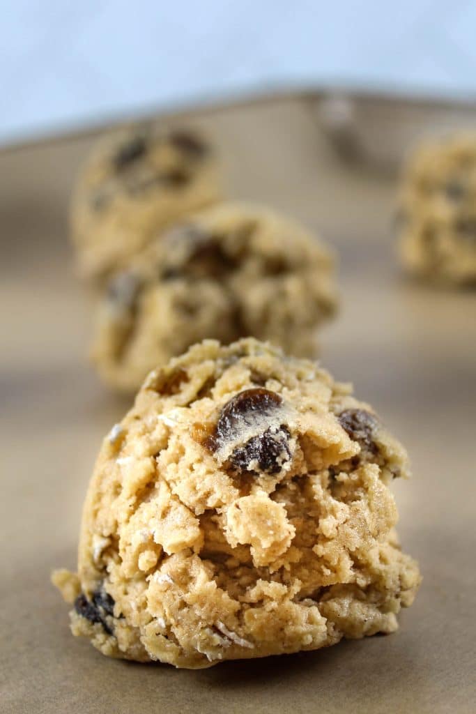 Bakery Style Oatmeal Raisin Cookie dough