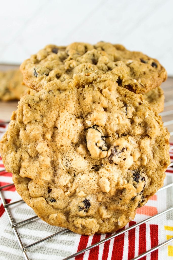 Bakery Style Oatmeal Raisin Cookies