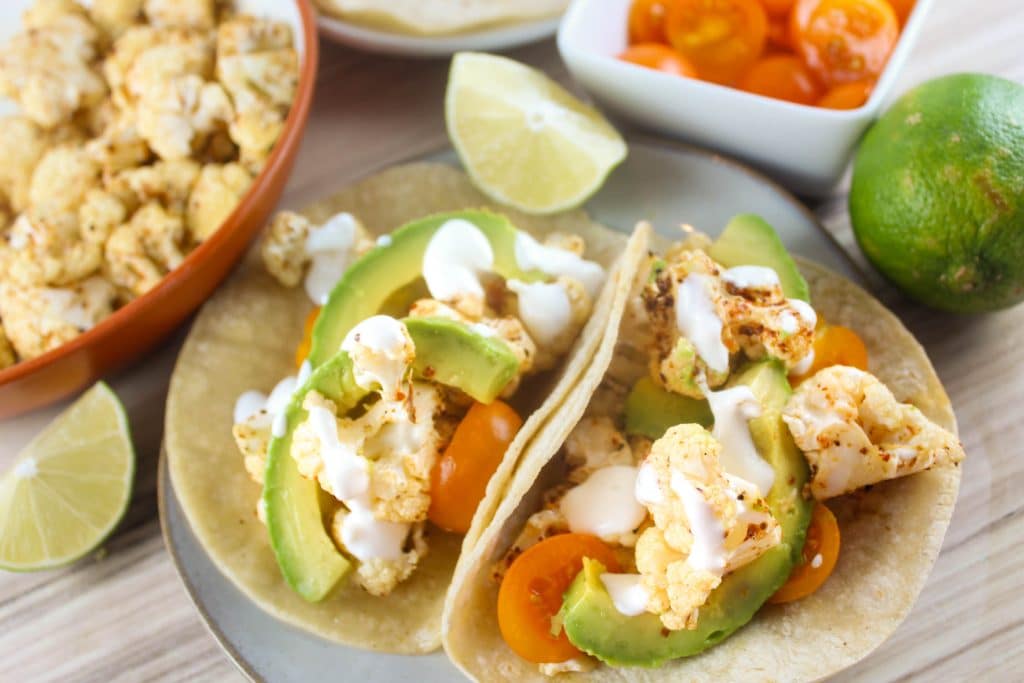 Air Fryer Cauliflower Tacos