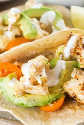 Air Fryer Cauliflower Tacos