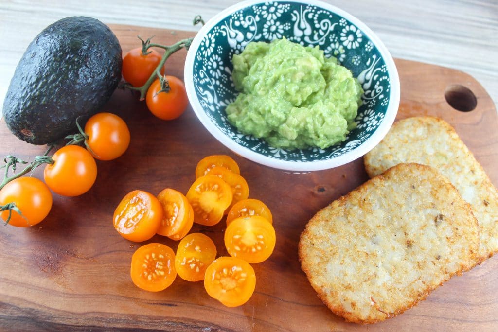 Avocado Hashbrown Toast