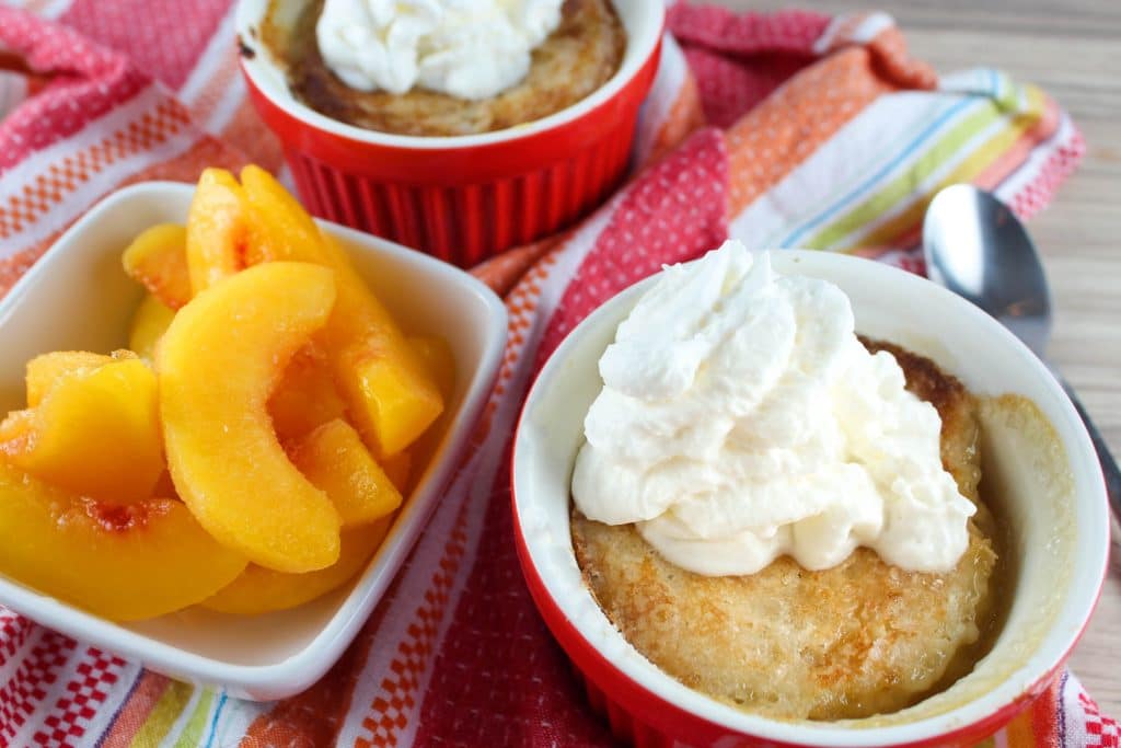 Air Fryer Peach Cobbler