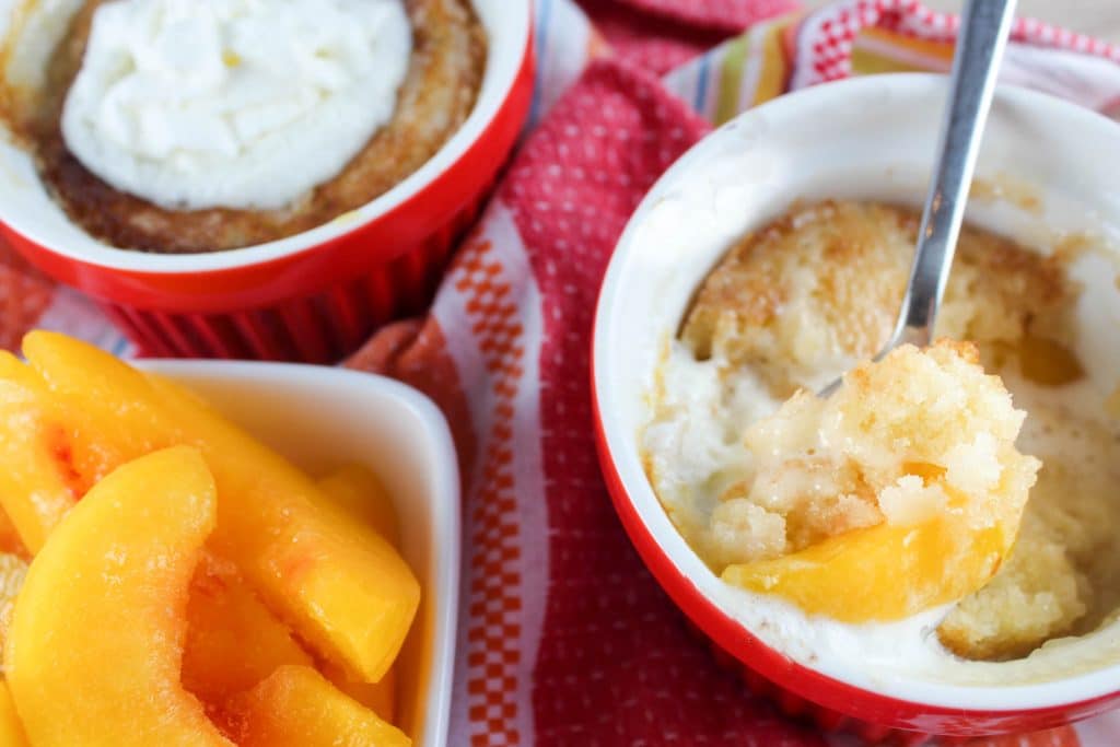 Air Fryer Peach Cobbler