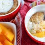 Air Fryer Peach Cobbler