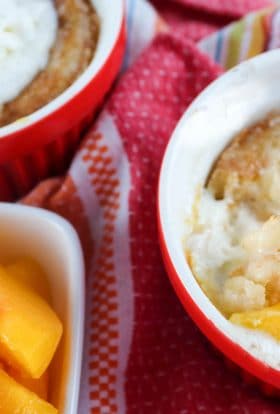 Air Fryer Peach Cobbler