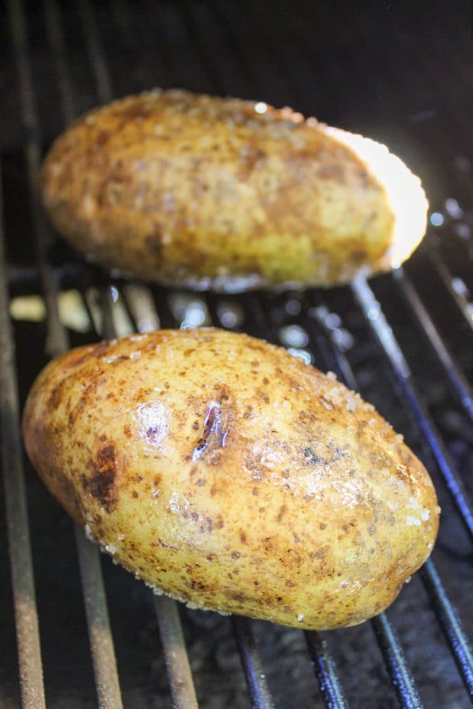 Smoked Baked Potatoes on the Traeger