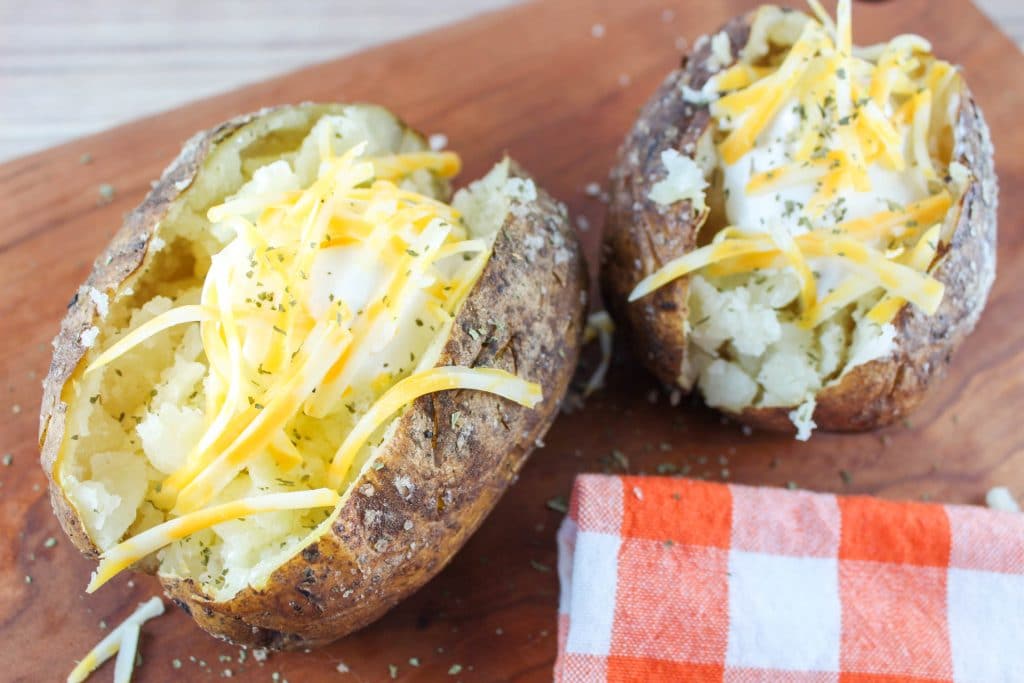 Smoked Baked Potatoes on the Traeger