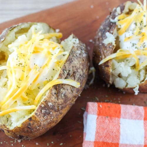 Smoked Baked Potatoes on the Traeger