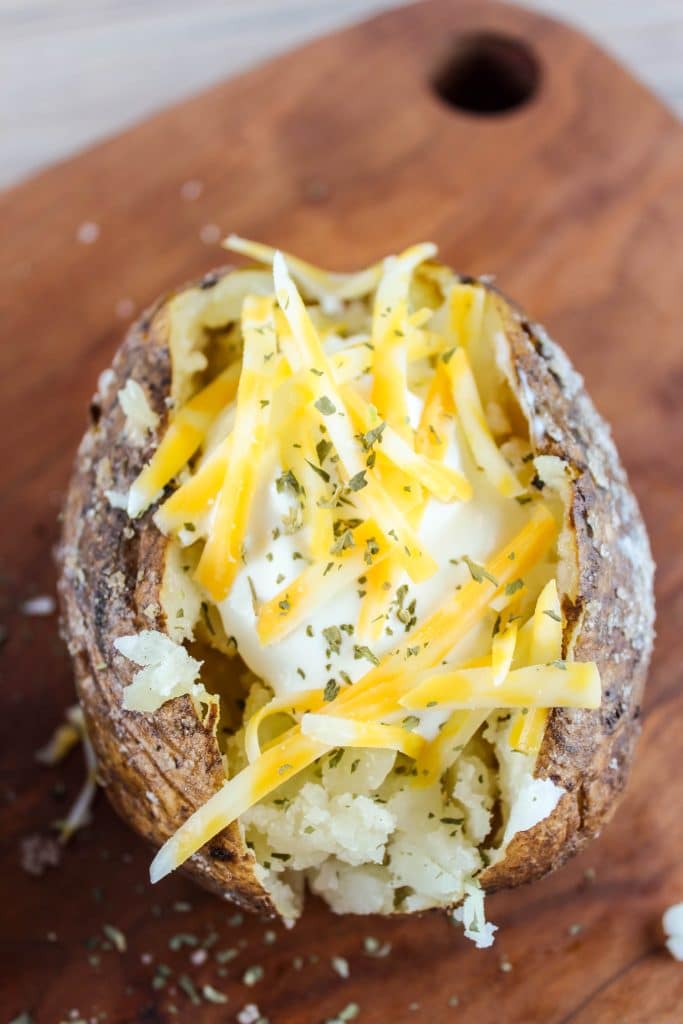 Smoked Baked Potatoes on the Traeger