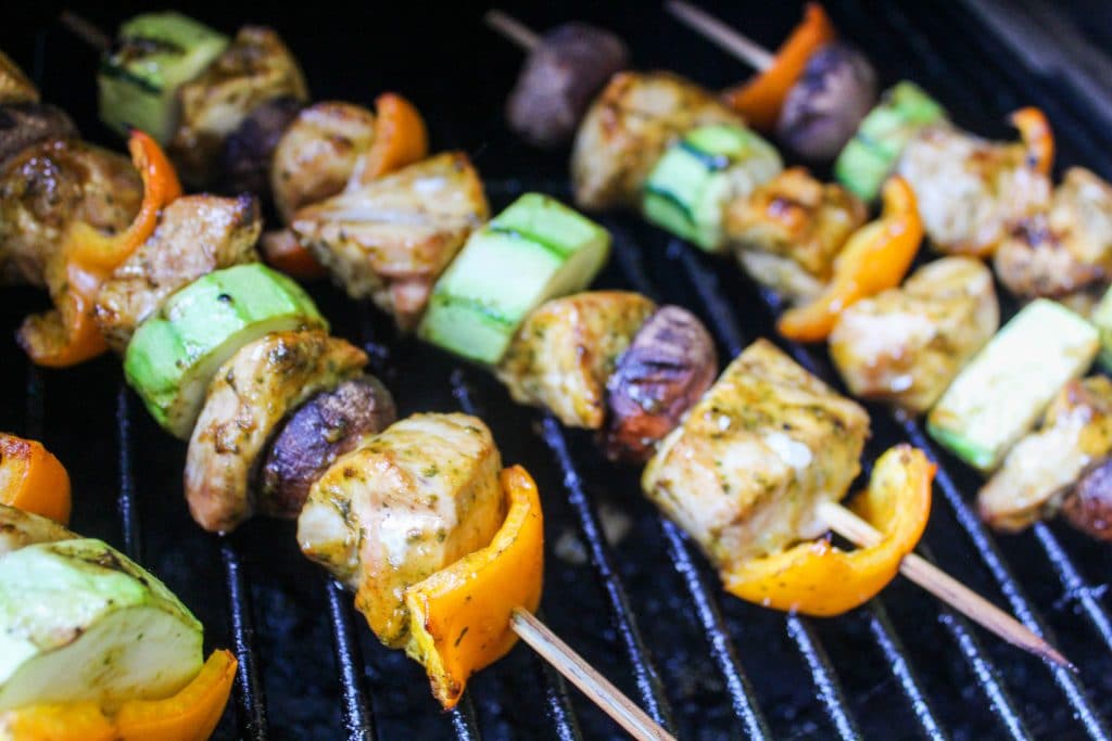 Traeger Grilled Chicken Kabobs