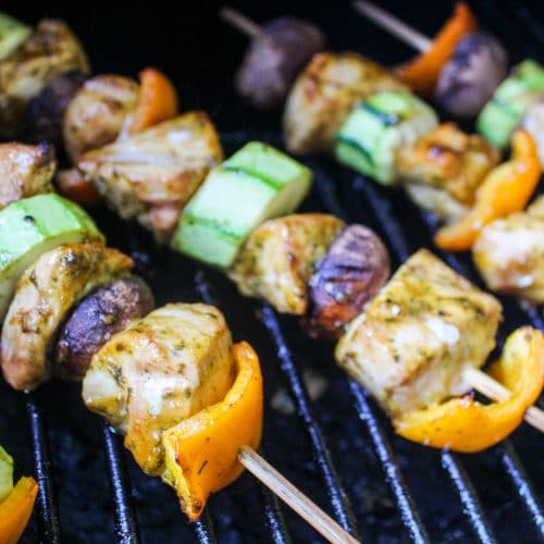 Traeger Grilled Chicken Kabobs